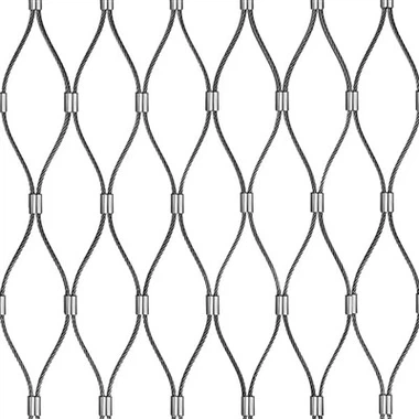 شبكة حبل من الفولاذ المقاوم للصدأ مرنة